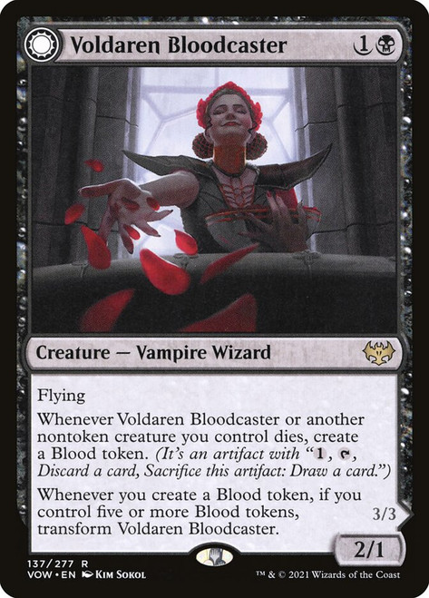 Voldaren Bloodcaster // Bloodbat Summoner\nInnistrad: Crimson Vow\nSingle\nMagic The Gathering