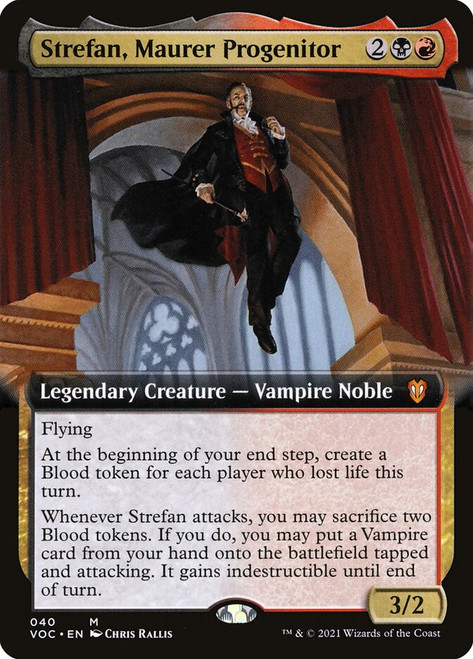 Strefan, Maurer Progenitor (Extended Art)\nInnistrad: Crimson Vow Commander - Variants\nSingle\nMagic The Gathering