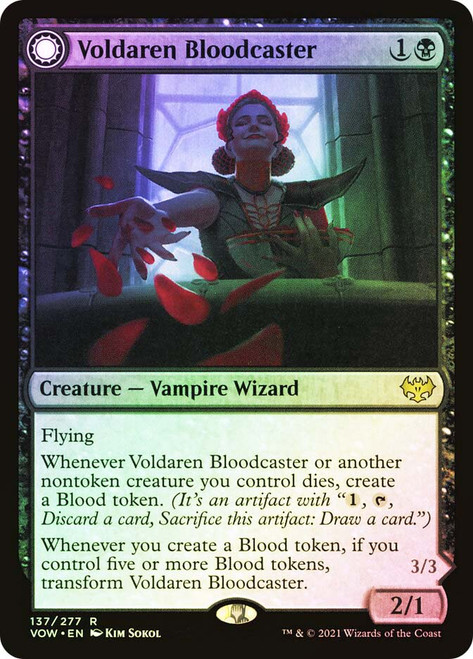 Voldaren Bloodcaster // Bloodbat Summoner\nInnistrad: Crimson Vow\nSingle\nMagic The Gathering