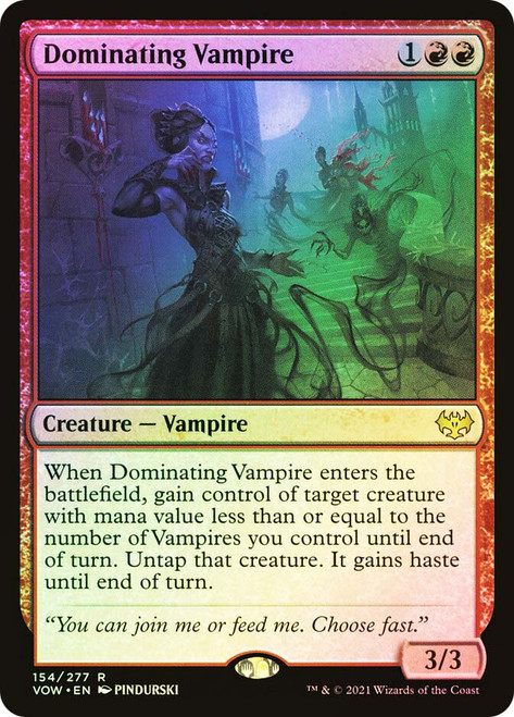 Dominating Vampire\nInnistrad: Crimson Vow\nSingle\nMagic The Gathering