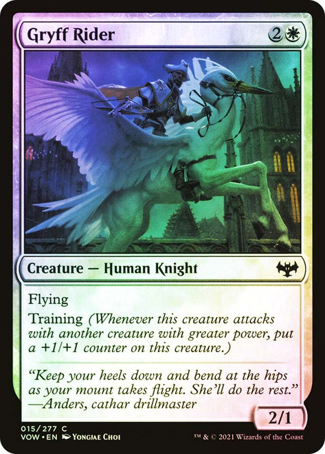 Gryff Rider\nInnistrad: Crimson Vow\nSingle\nMagic The Gathering