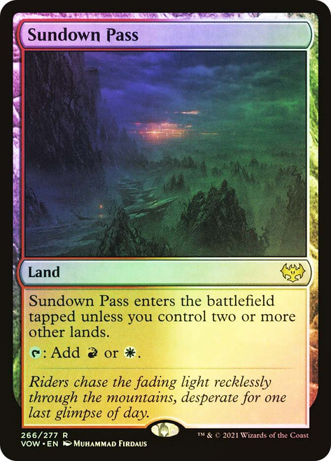 Sundown Pass\nInnistrad: Crimson Vow\nSingle\nMagic The Gathering