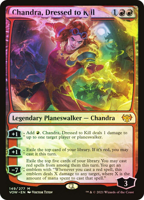 Chandra, Dressed to Kill\nInnistrad: Crimson Vow\nSingle\nMagic The Gathering