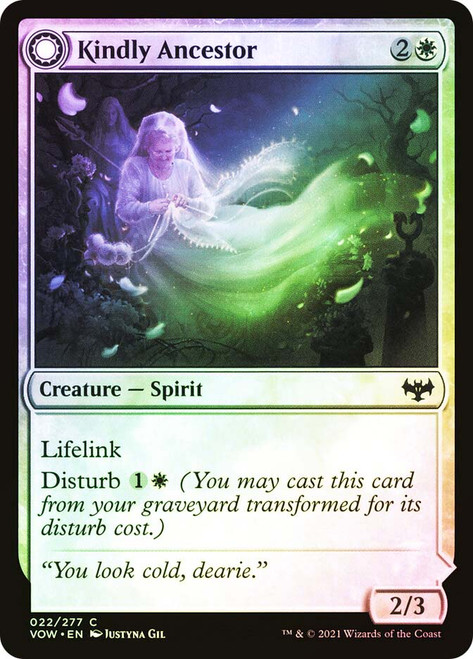 Kindly Ancestor // Ancestor's Embrace\nInnistrad: Crimson Vow\nSingle\nMagic The Gathering