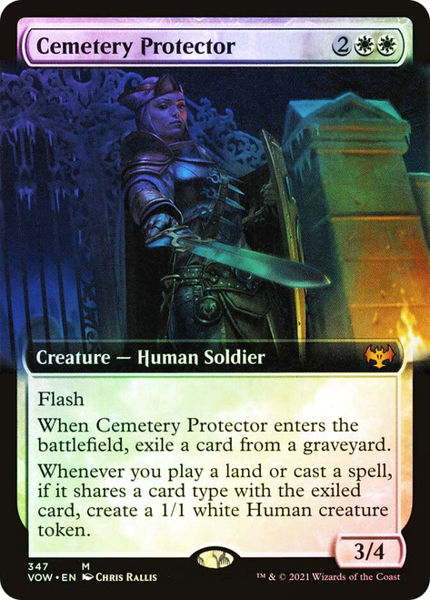 Cemetery Protector (Extended Art)\nInnistrad: Crimson Vow - Variants\nSingle\nMagic The Gathering