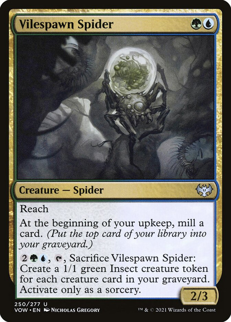 Vilespawn Spider\nInnistrad: Crimson Vow\nSingle\nMagic The Gathering