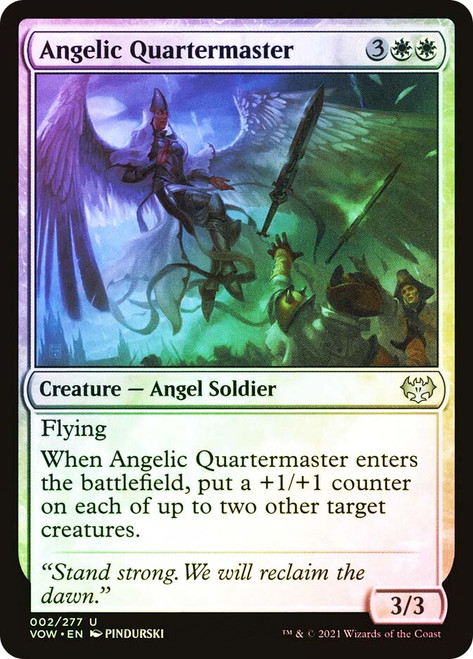 Angelic Quartermaster\nInnistrad: Crimson Vow\nSingle\nMagic The Gathering