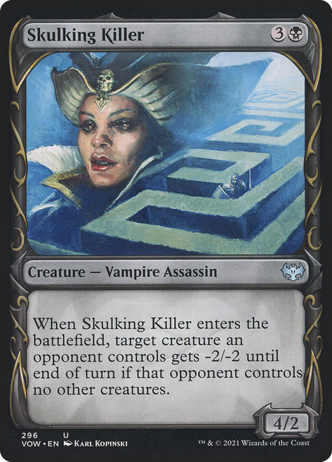 Skulking Killer (Showcase)\nInnistrad: Crimson Vow - Variants\nSingle\nMagic The Gathering