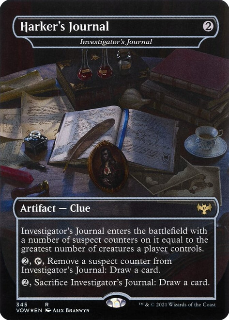 Investigator's Journal (Harker's Journal) (Dracula Series)\nInnistrad: Crimson Vow - Variants\nSingle\nMagic The Gathering