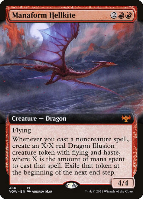 Manaform Hellkite (Extended Art)\nInnistrad: Crimson Vow - Variants\nSingle\nMagic The Gathering