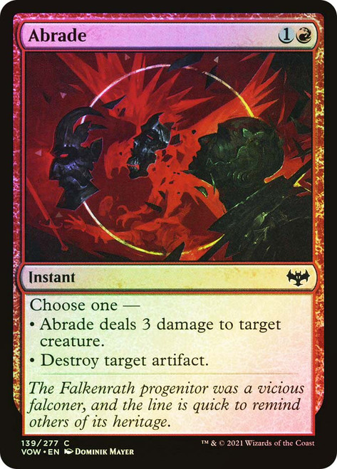 Abrade\nInnistrad: Crimson Vow\nSingle\nMagic The Gathering