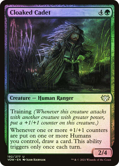 Cloaked Cadet\nInnistrad: Crimson Vow\nSingle\nMagic The Gathering