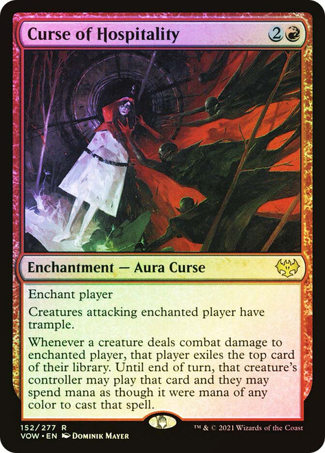 Curse of Hospitality\nInnistrad: Crimson Vow\nSingle\nMagic The Gathering