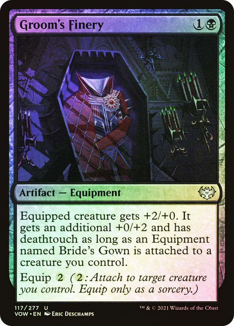 Groom's Finery\nInnistrad: Crimson Vow\nSingle\nMagic The Gathering