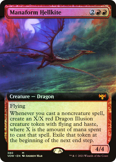 Manaform Hellkite (Extended Art) | Innistrad: Crimson Vow