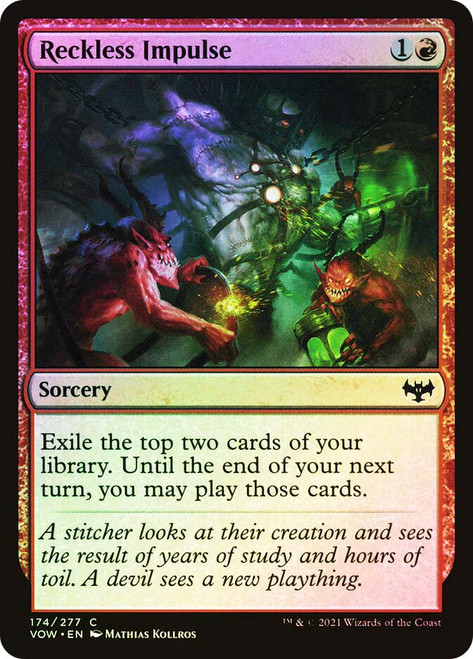 Reckless Impulse\nInnistrad: Crimson Vow\nSingle\nMagic The Gathering