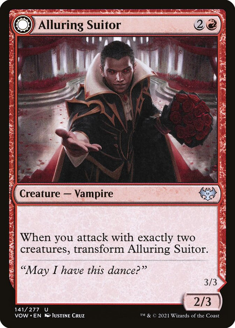 Alluring Suitor // Deadly Dancer\nInnistrad: Crimson Vow\nSingle\nMagic The Gathering