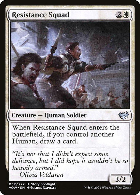 Resistance Squad\nInnistrad: Crimson Vow\nSingle\nMagic The Gathering