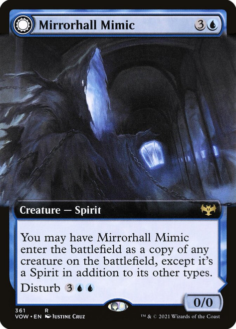 Mirrorhall Mimic // Ghastly Mimicry
Innistrad: Crimson Vow
Single
Magic: The Gathering