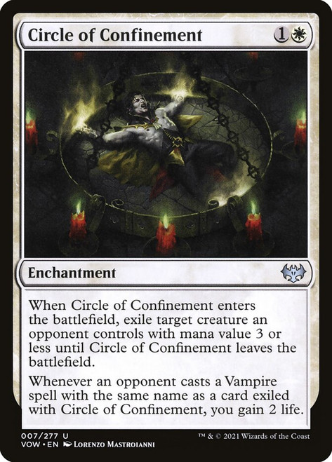 Circle of Confinement\nInnistrad: Crimson Vow\nSingle\nMagic The Gathering