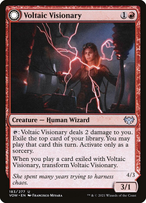 Voltaic Visionary // Volt-Charged Berserker\nInnistrad: Crimson Vow\nSingle\nMagic The Gathering