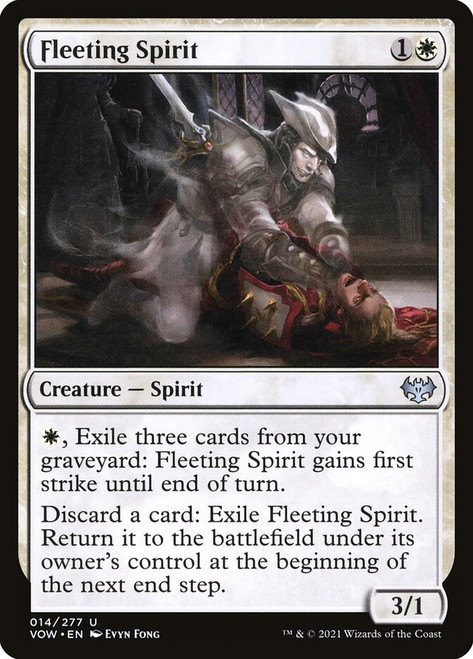Fleeting Spirit\nInnistrad: Crimson Vow\nSingle\nMagic The Gathering