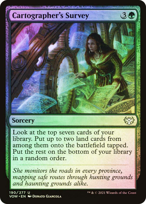 Cartographer's Survey\nInnistrad: Crimson Vow\nSingle\nMagic The Gathering