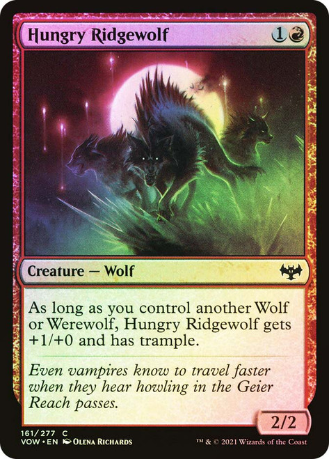 Hungry Ridgewolf\nInnistrad: Crimson Vow\nSingle\nMagic The Gathering