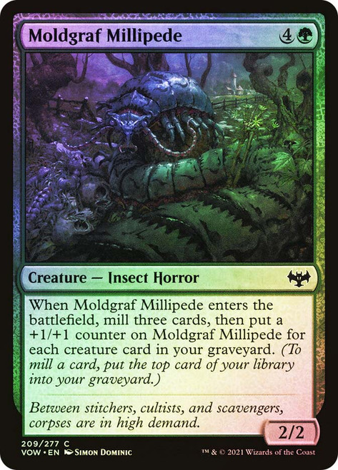 Moldgraf Millipede\nInnistrad: Crimson Vow\nSingle\nMagic The Gathering