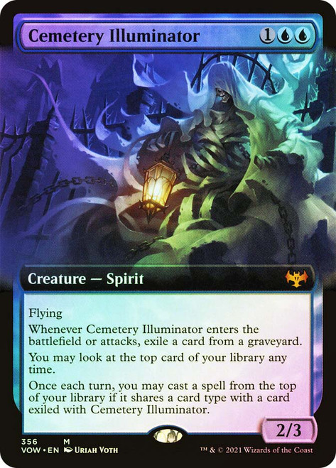 Cemetery Illuminator (Extended Art)\nInnistrad: Crimson Vow - Variants\nSingle\nMagic The Gathering
