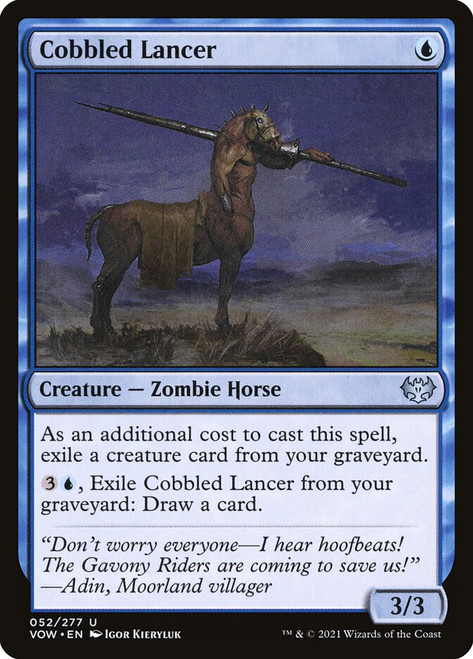 Cobbled Lancer\nInnistrad: Crimson Vow\nSingle\nMagic The Gathering