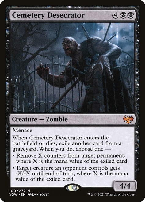 Cemetery Desecrator\nInnistrad: Crimson Vow\nSingle\nMagic The Gathering