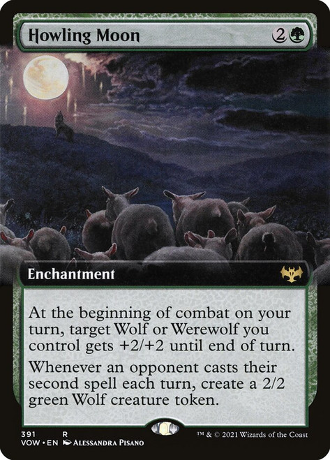 Howling Moon (Extended Art)\nInnistrad: Crimson Vow - Variants\nSingle\nMagic The Gathering