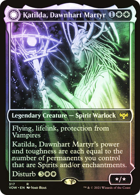 Katilda, Dawnhart Martyr // Katilda's Rising Dawn
Innistrad: Crimson Vow
Single
Magic: The Gathering