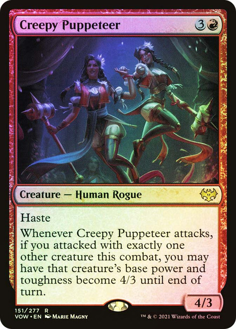 Creepy Puppeteer\nInnistrad: Crimson Vow\nSingle\nMagic The Gathering