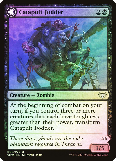 Catapult Fodder // Catapult Captain\nInnistrad: Crimson Vow\nSingle\nMagic The Gathering