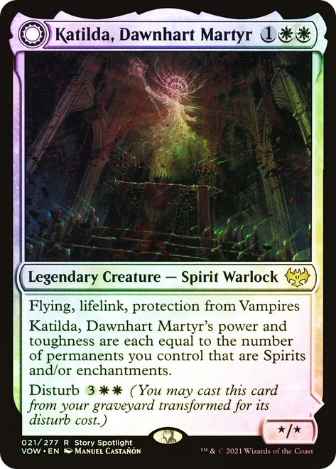 Katilda, Dawnhart Martyr // Katilda's Rising Dawn\nInnistrad: Crimson Vow\nSingle\nMagic The Gathering