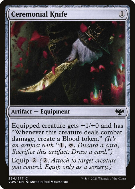 Ceremonial Knife\nInnistrad: Crimson Vow\nSingle\nMagic The Gathering