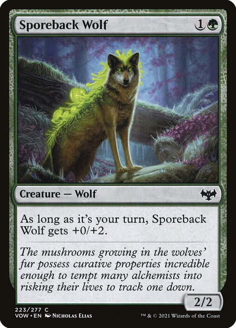 Sporeback Wolf\nInnistrad: Crimson Vow\nSingle\nMagic The Gathering
