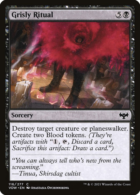 Grisly Ritual\nInnistrad: Crimson Vow\nSingle\nMagic The Gathering