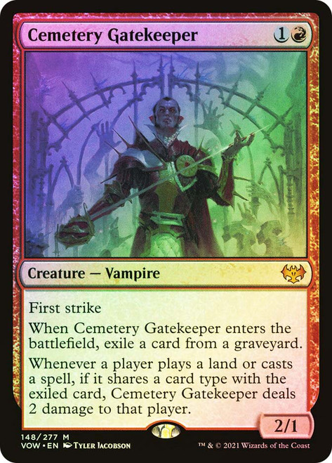 Cemetery Gatekeeper\nInnistrad: Crimson Vow\nSingle\nMagic The Gathering