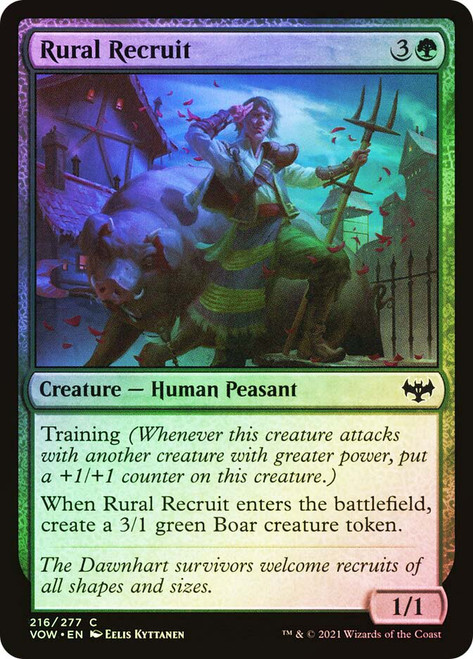 Rural Recruit\nInnistrad: Crimson Vow\nSingle\nMagic The Gathering