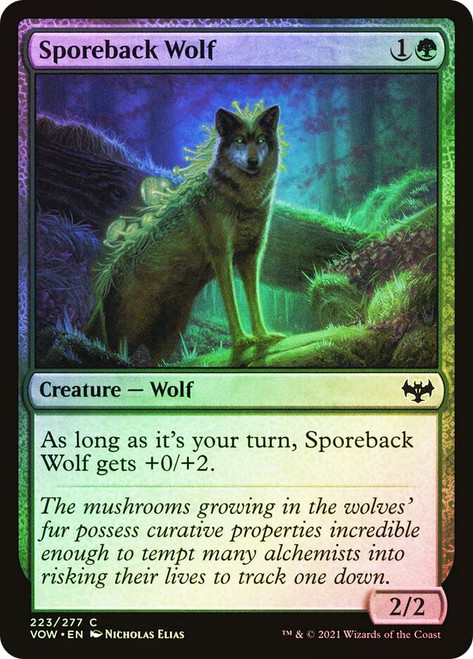 Sporeback Wolf\nInnistrad: Crimson Vow\nSingle\nMagic The Gathering