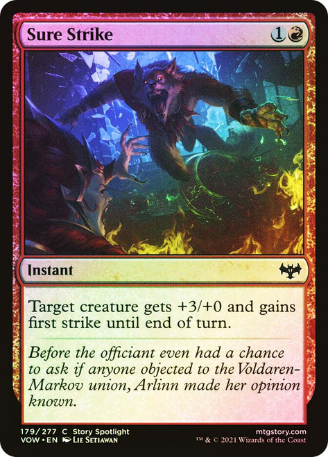 Sure Strike\nInnistrad: Crimson Vow\nSingle\nMagic The Gathering