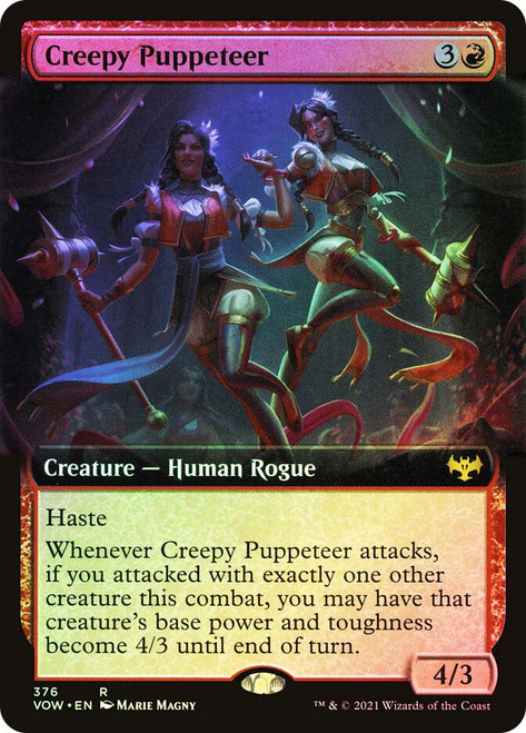 Creepy Puppeteer (Extended Art)\nInnistrad: Crimson Vow - Variants\nSingle\nMagic The Gathering