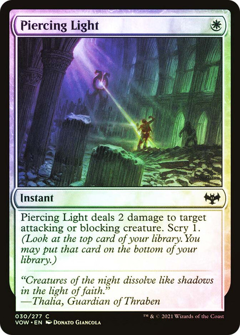 Piercing Light\nInnistrad: Crimson Vow\nSingle\nMagic The Gathering