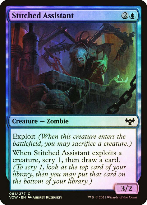 Stitched Assistant\nInnistrad: Crimson Vow\nSingle\nMagic The Gathering