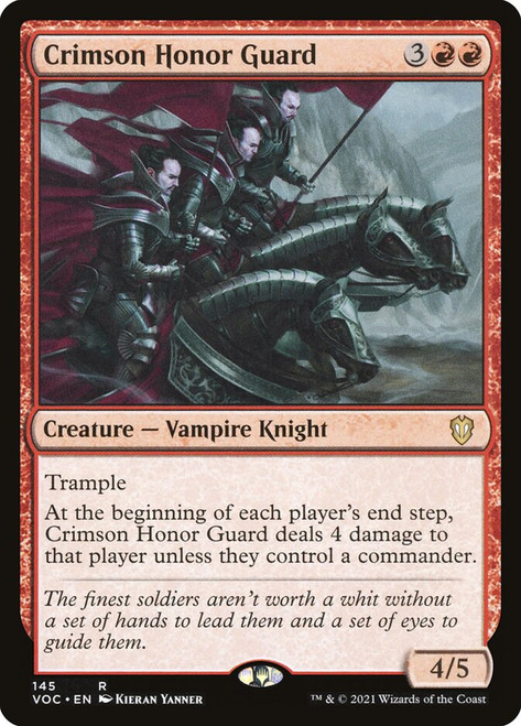 Crimson Honor Guard\nInnistrad: Crimson Vow Commander\nSingle\nMagic The Gathering
