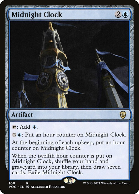 Midnight Clock\nInnistrad: Crimson Vow Commander\nSingle\nMagic The Gathering