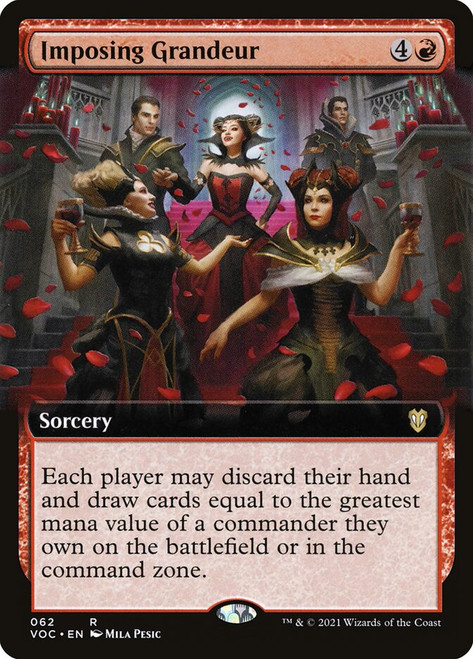 Imposing Grandeur (Extended Art)\nInnistrad: Crimson Vow Commander - Variants\nSingle\nMagic The Gathering